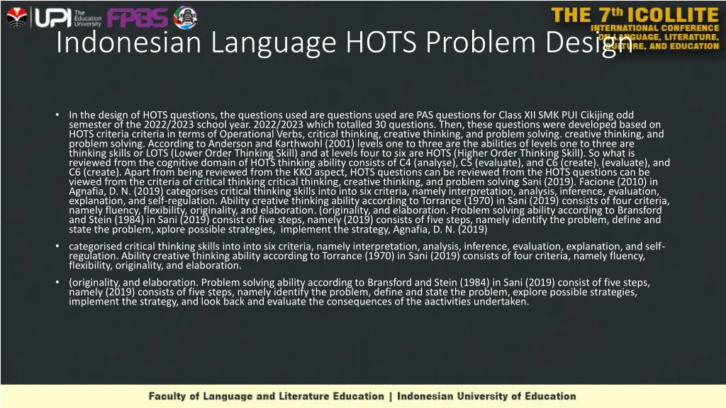 indonesian language hots problem design