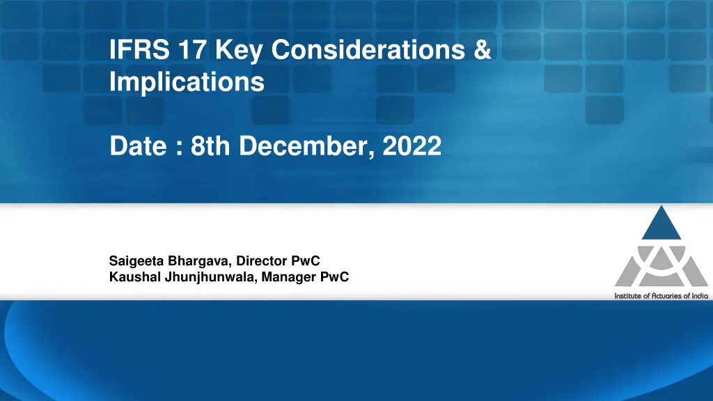 ifrs 17 key considerations implications
