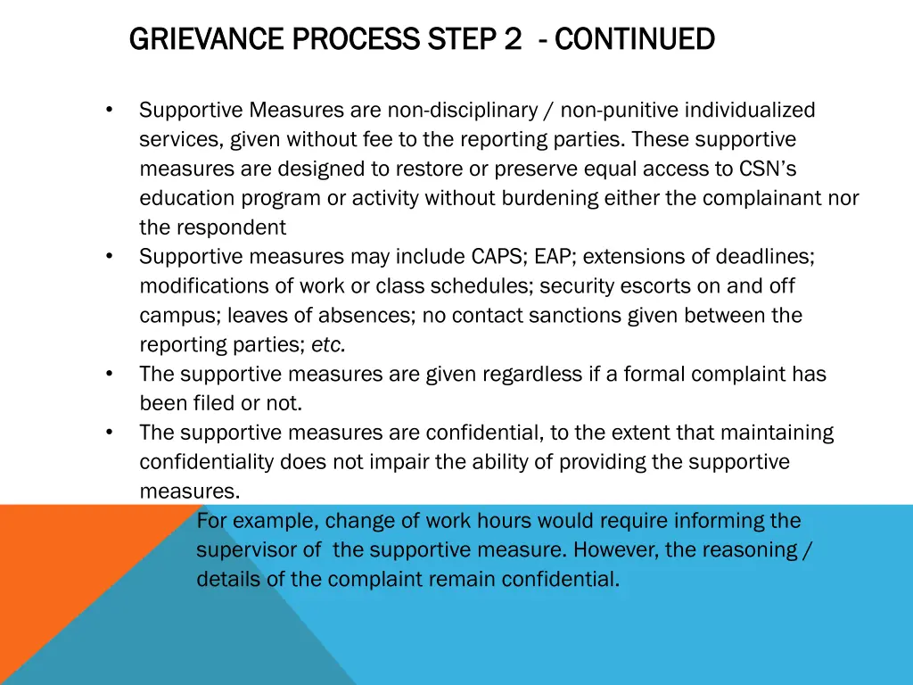 grievance process step 2 grievance process step 1