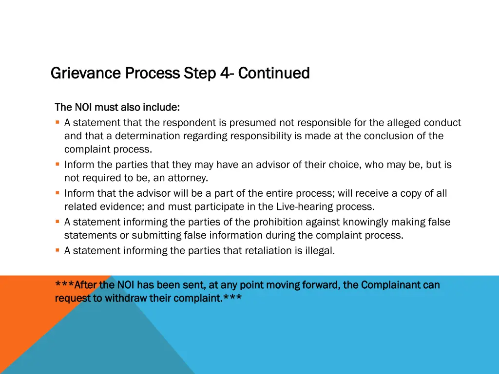grievance process step 4 grievance process step 1