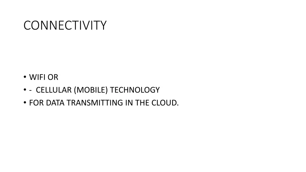 connectivity