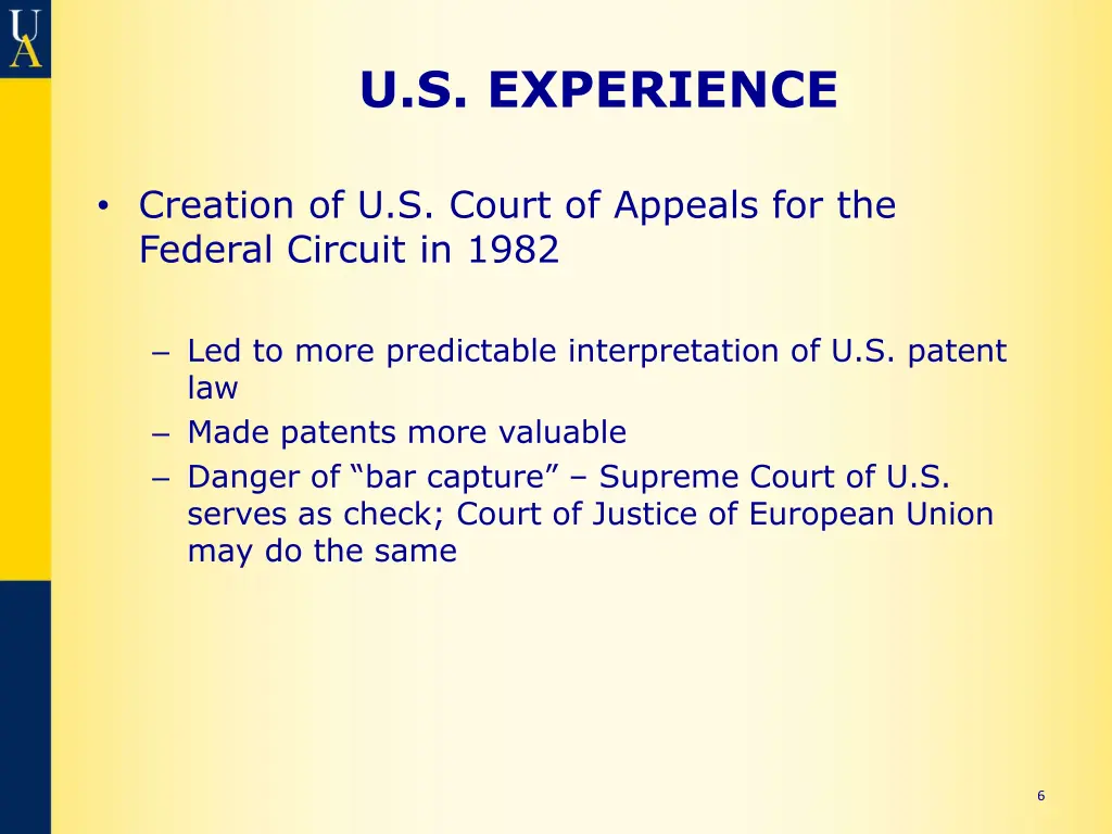 u s experience