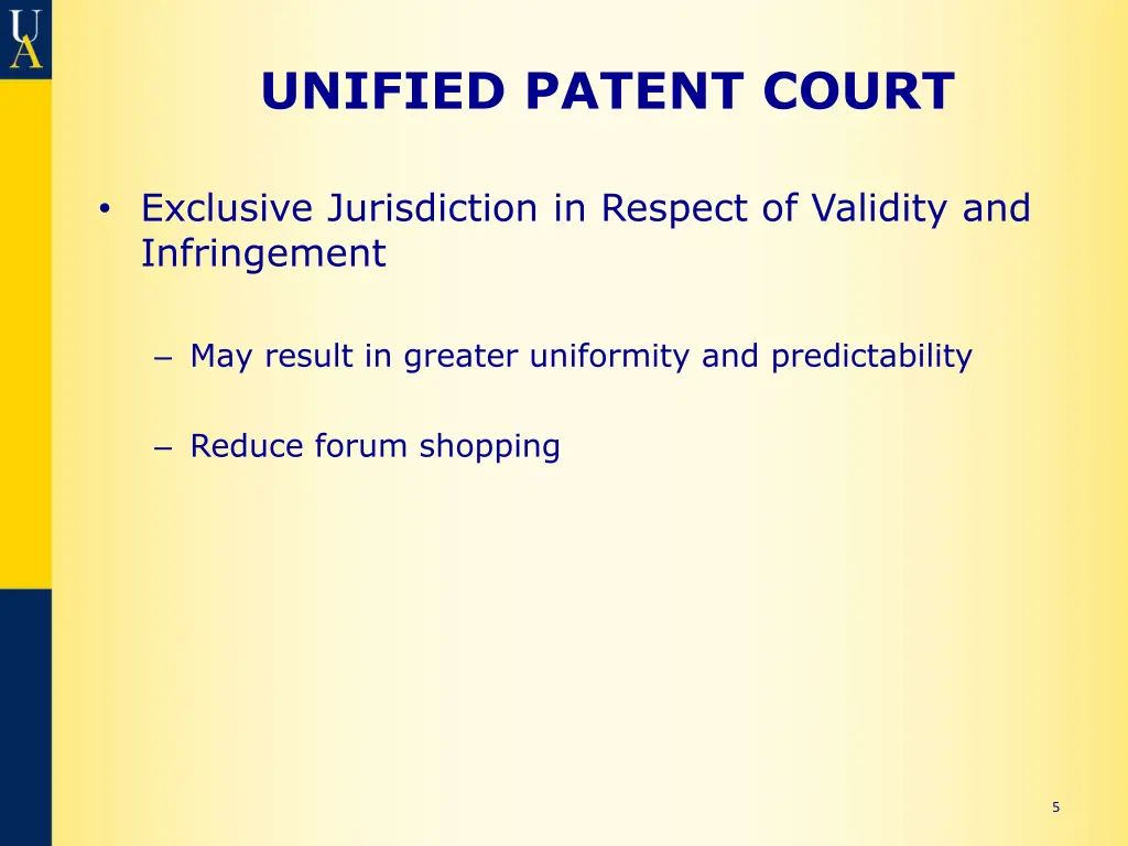unified patent court