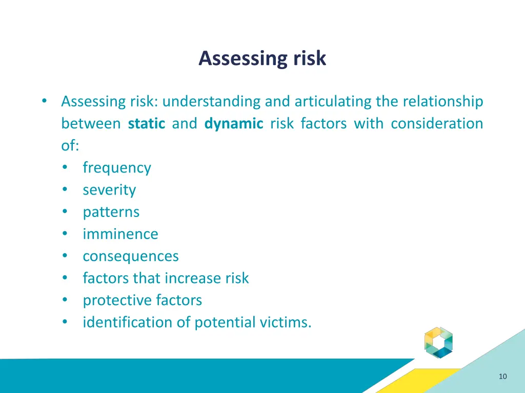 assessing risk