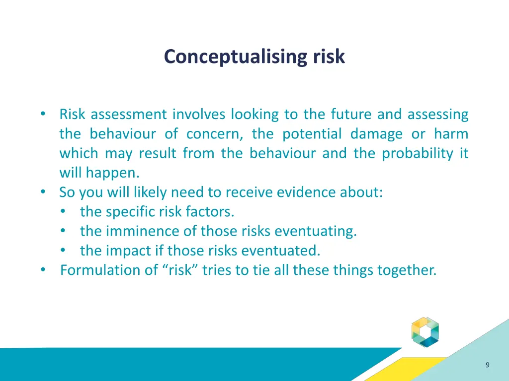 conceptualising risk