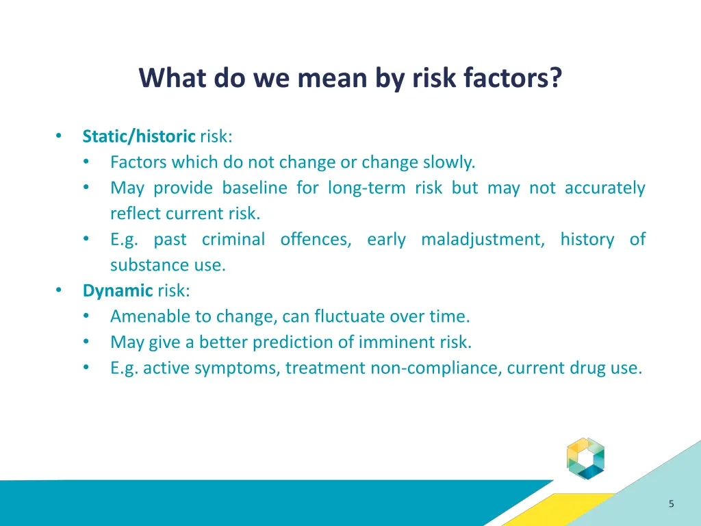 what do we mean by risk factors