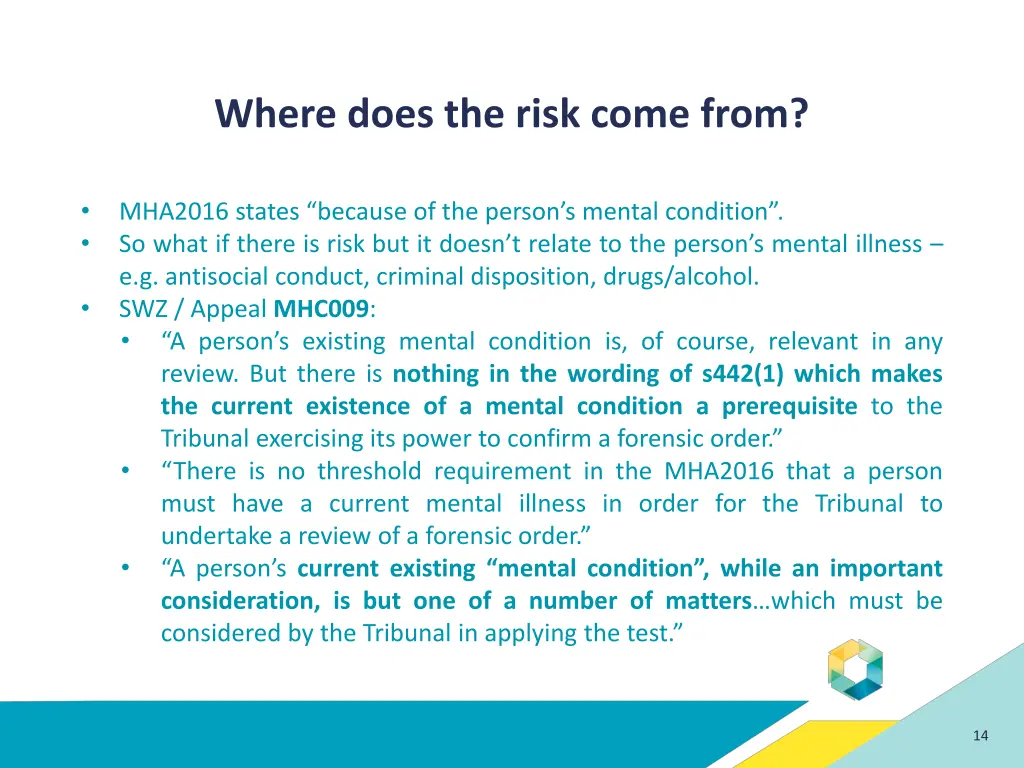 where does the risk come from
