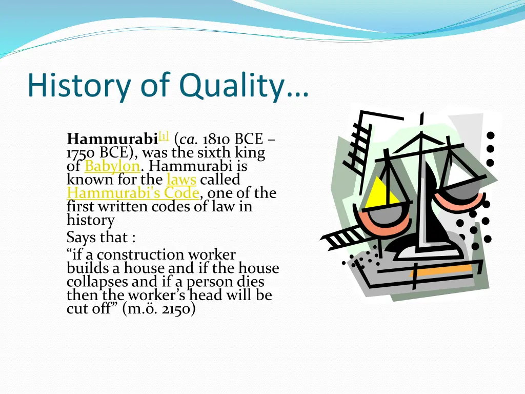 history of quality
