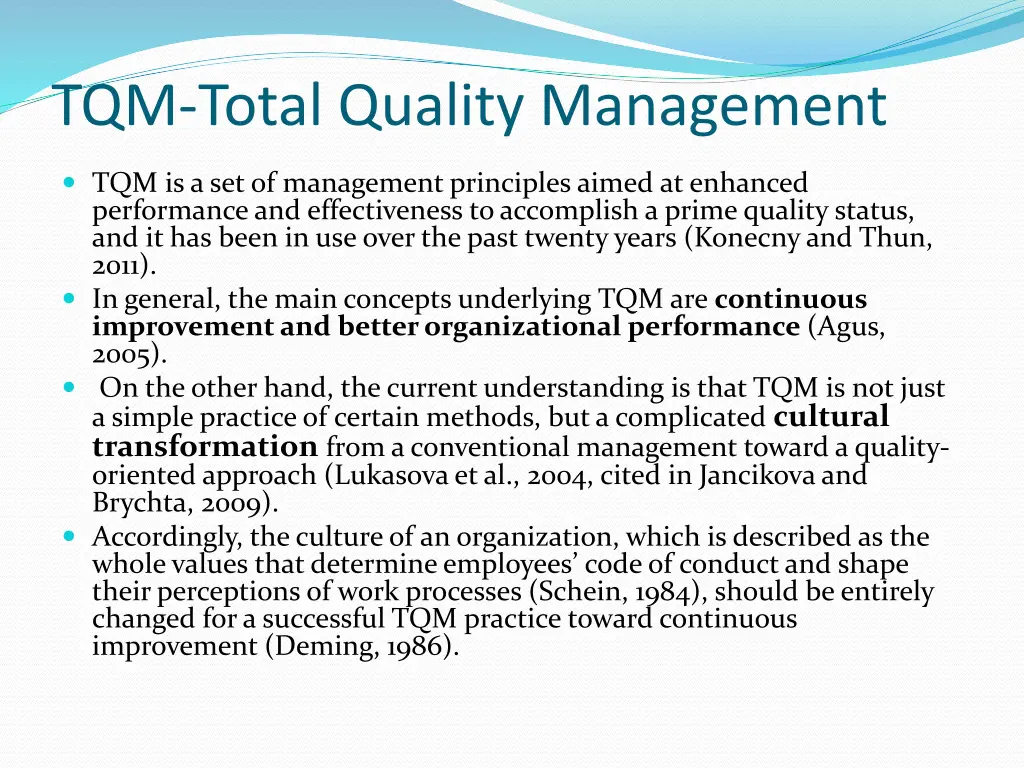 tqm total quality management