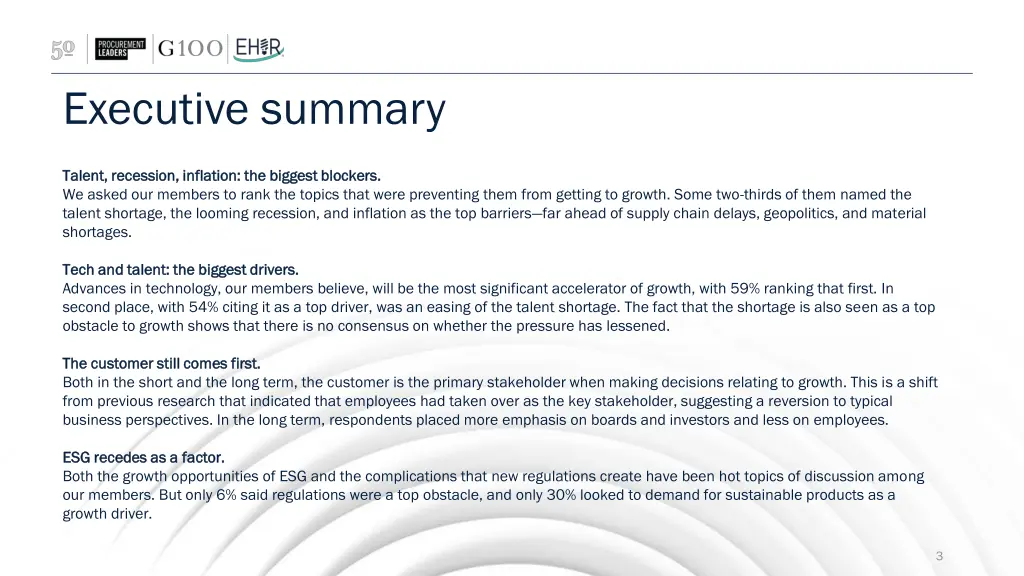 executive summary 1