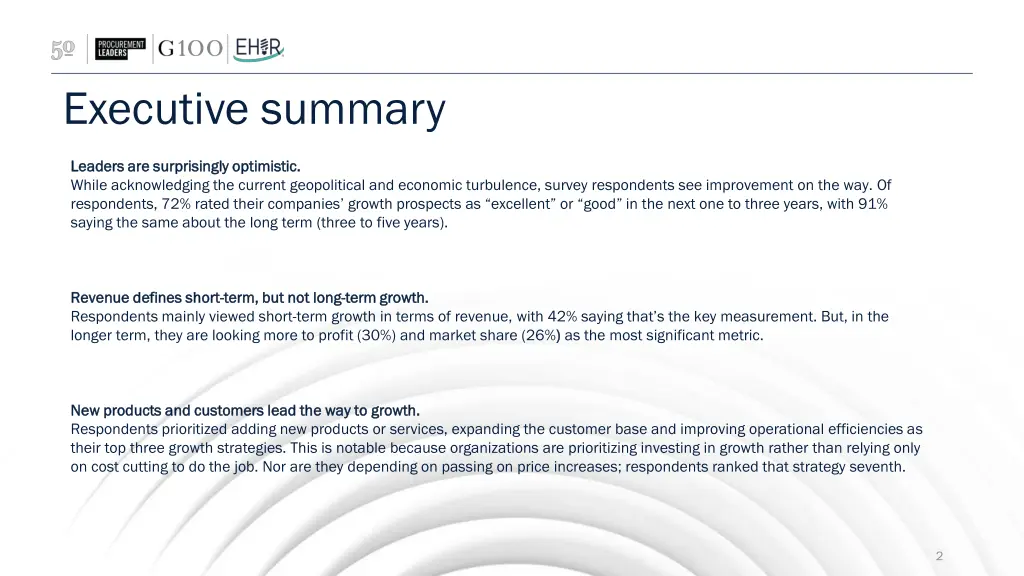 executive summary