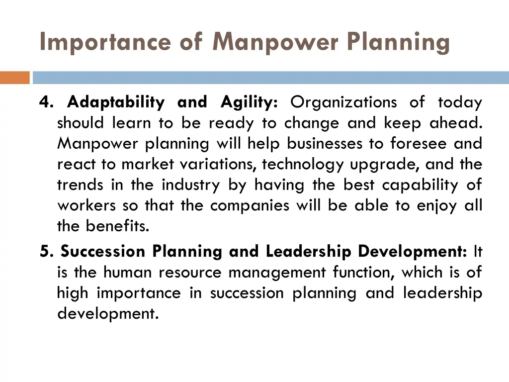 importance of manpower planning 1
