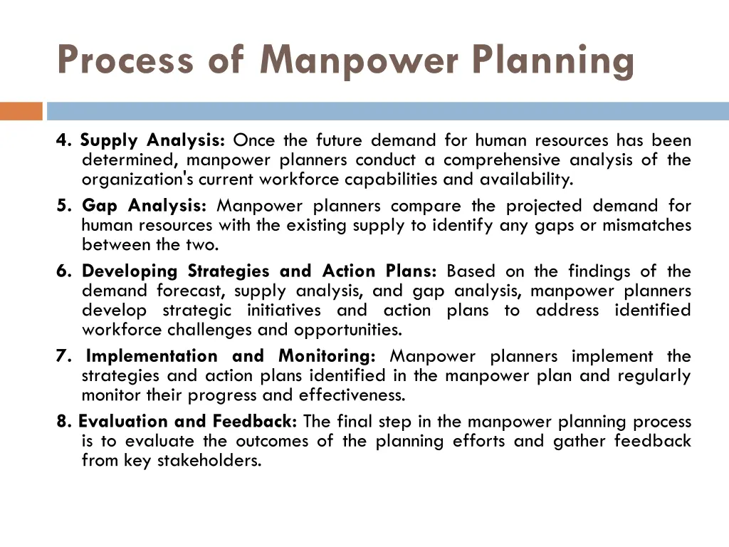 process of manpower planning 1