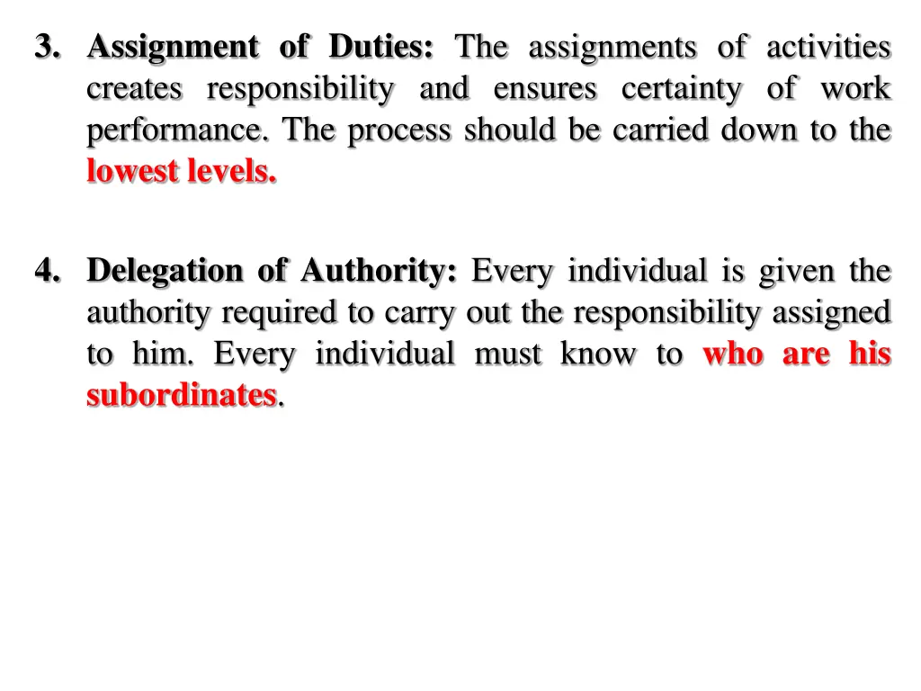 3 assignment of duties the assignments