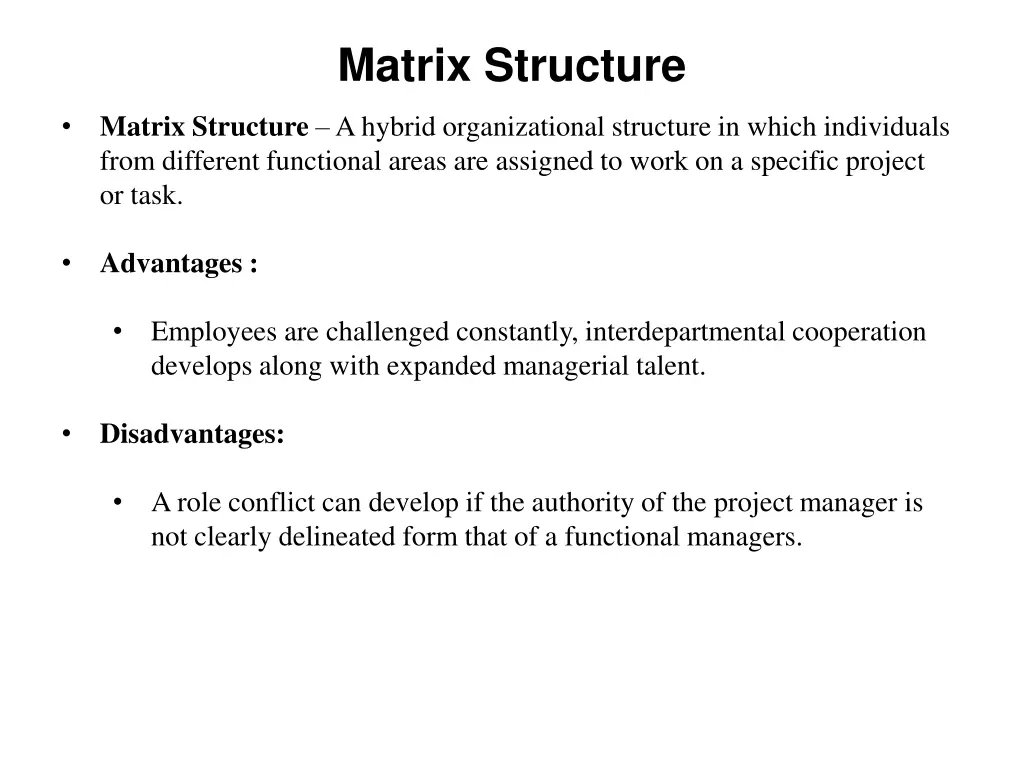 matrix structure