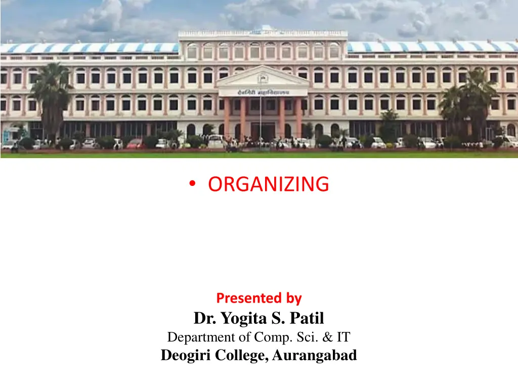 organizing