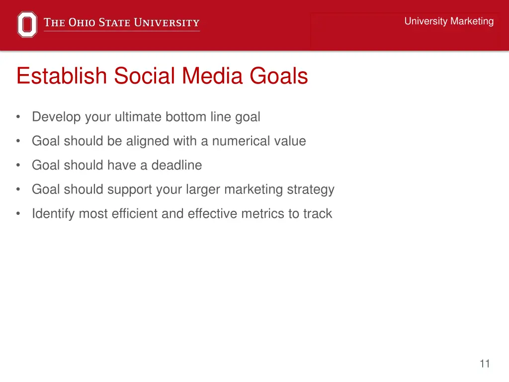 university marketing 9