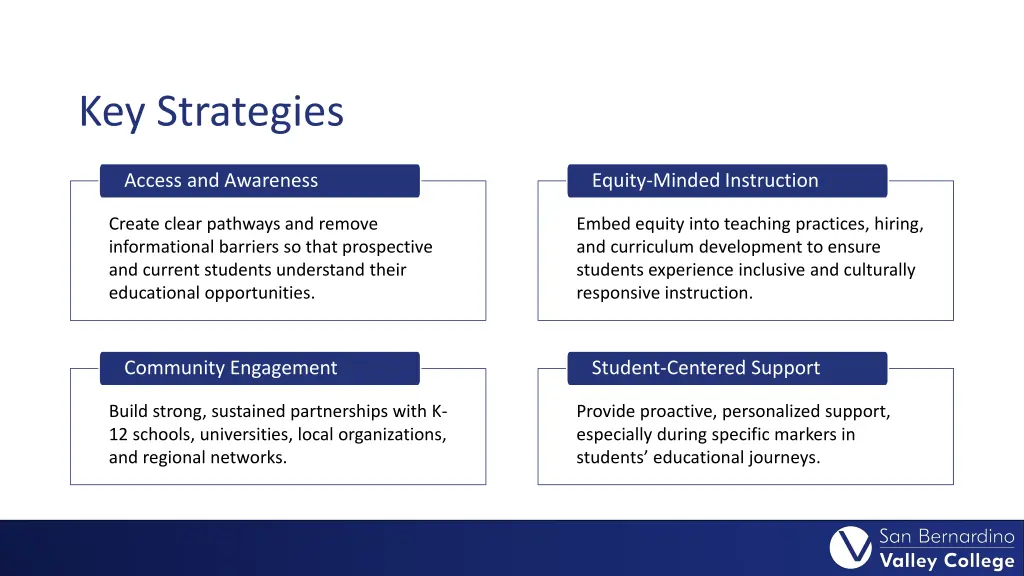 key strategies