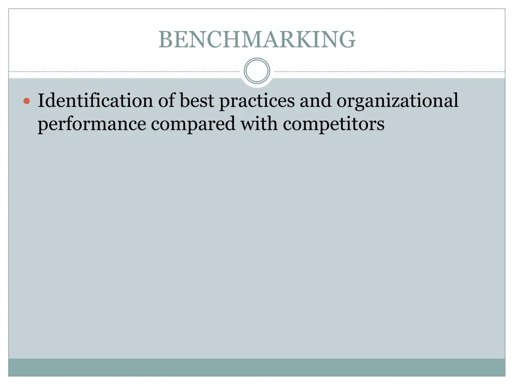 benchmarking