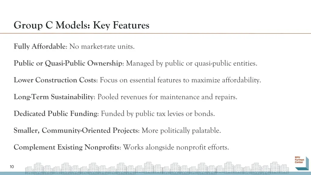 group c models key features