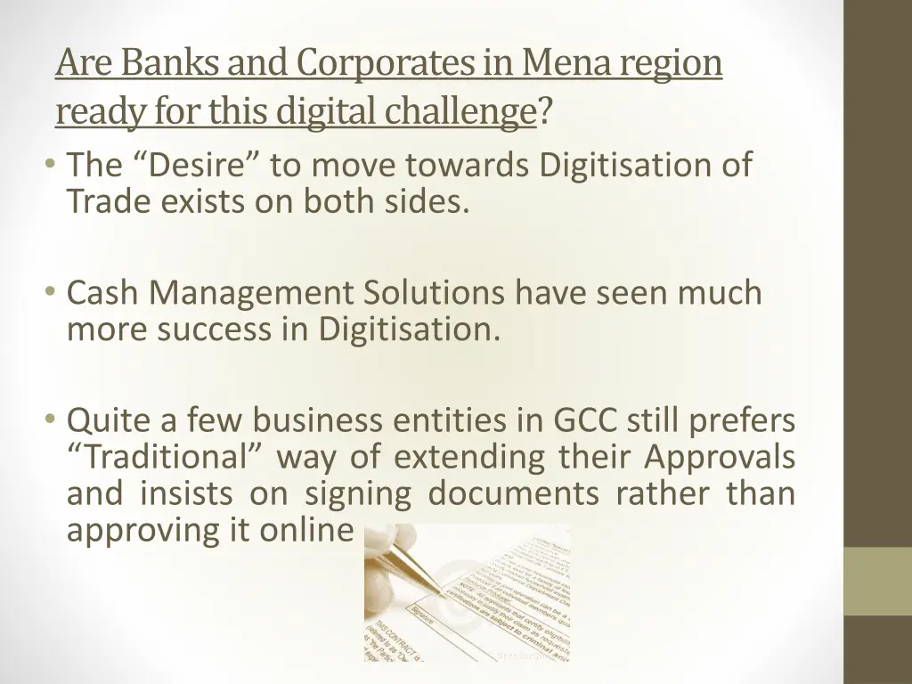 are banks and corporates in mena region ready