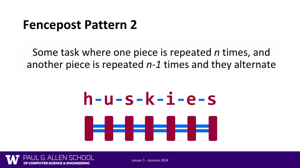 fencepost pattern 2