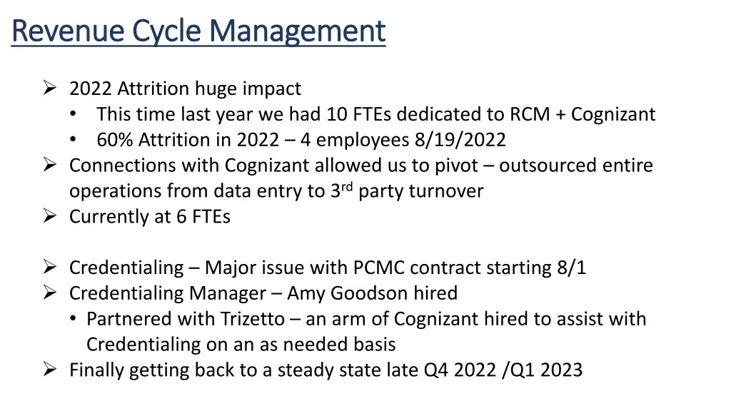 revenue cycle management revenue cycle management