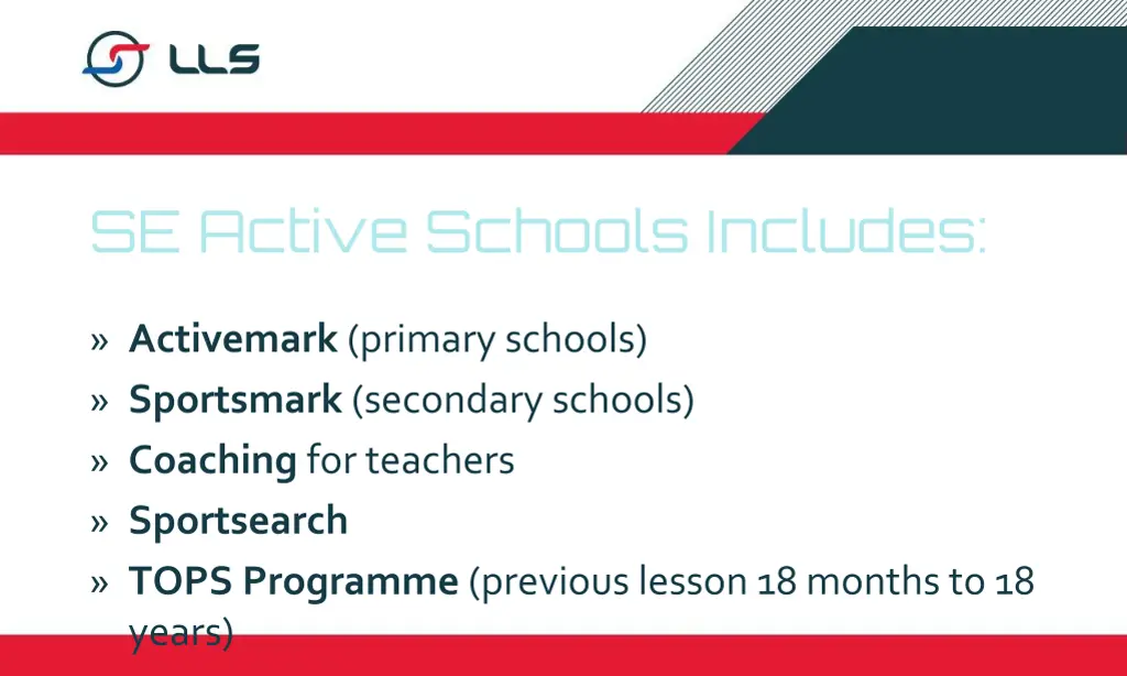 se active schools includes