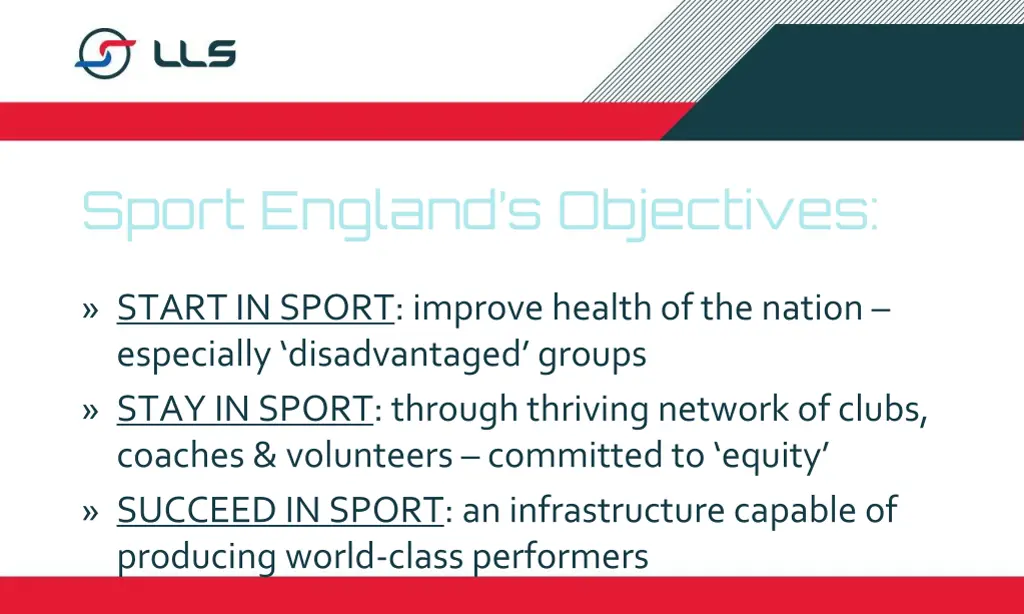 sport england s objectives