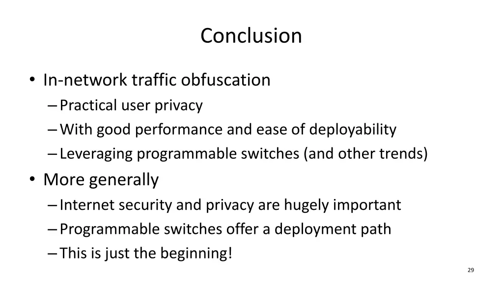 conclusion