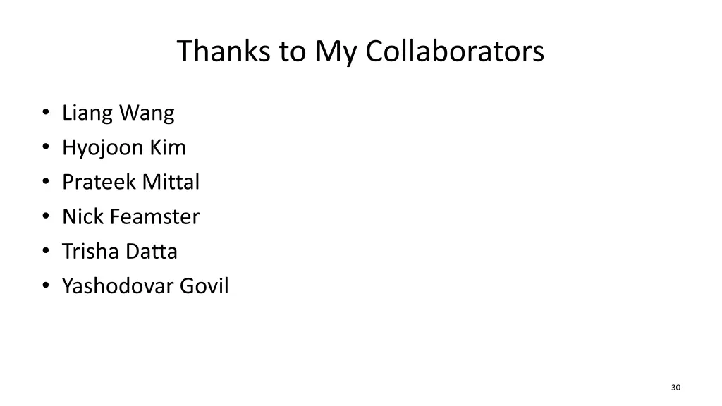 thanks to my collaborators