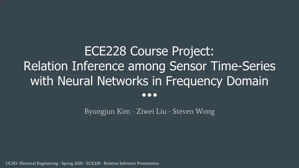 ece228 course project relation inference among