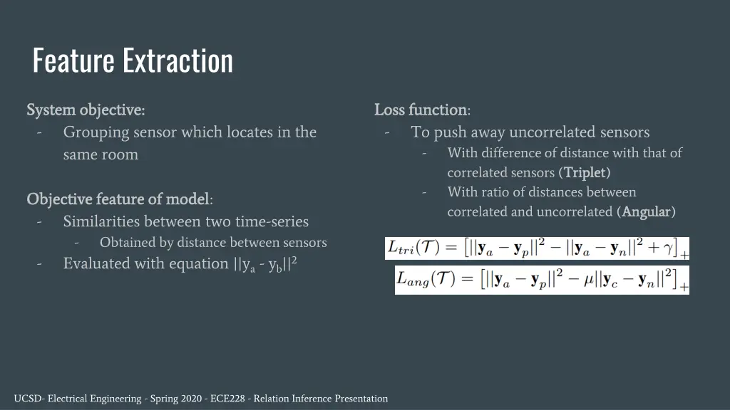 feature extraction