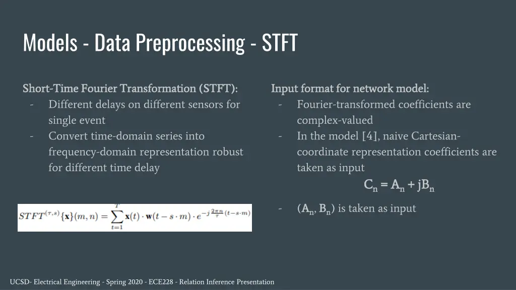 models data preprocessing stft