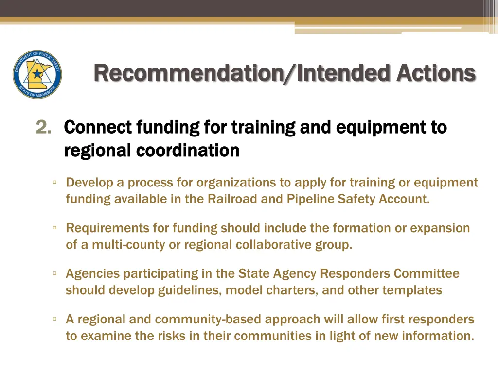 recommendation intended recommendation intended 1