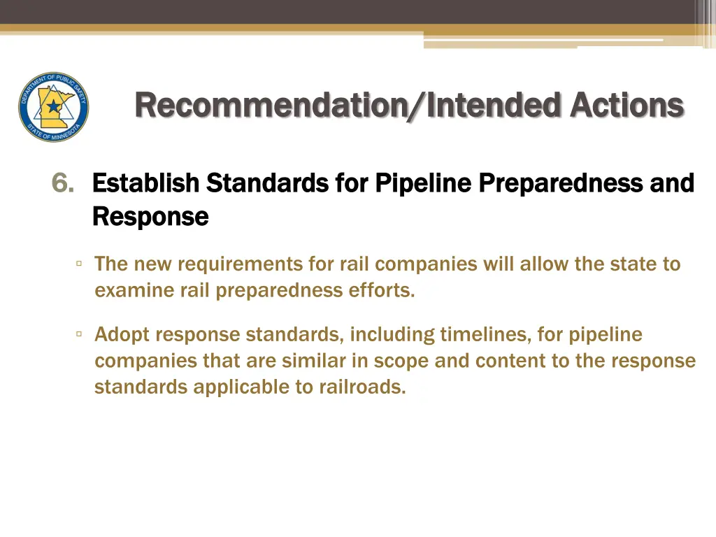 recommendation intended recommendation intended 5
