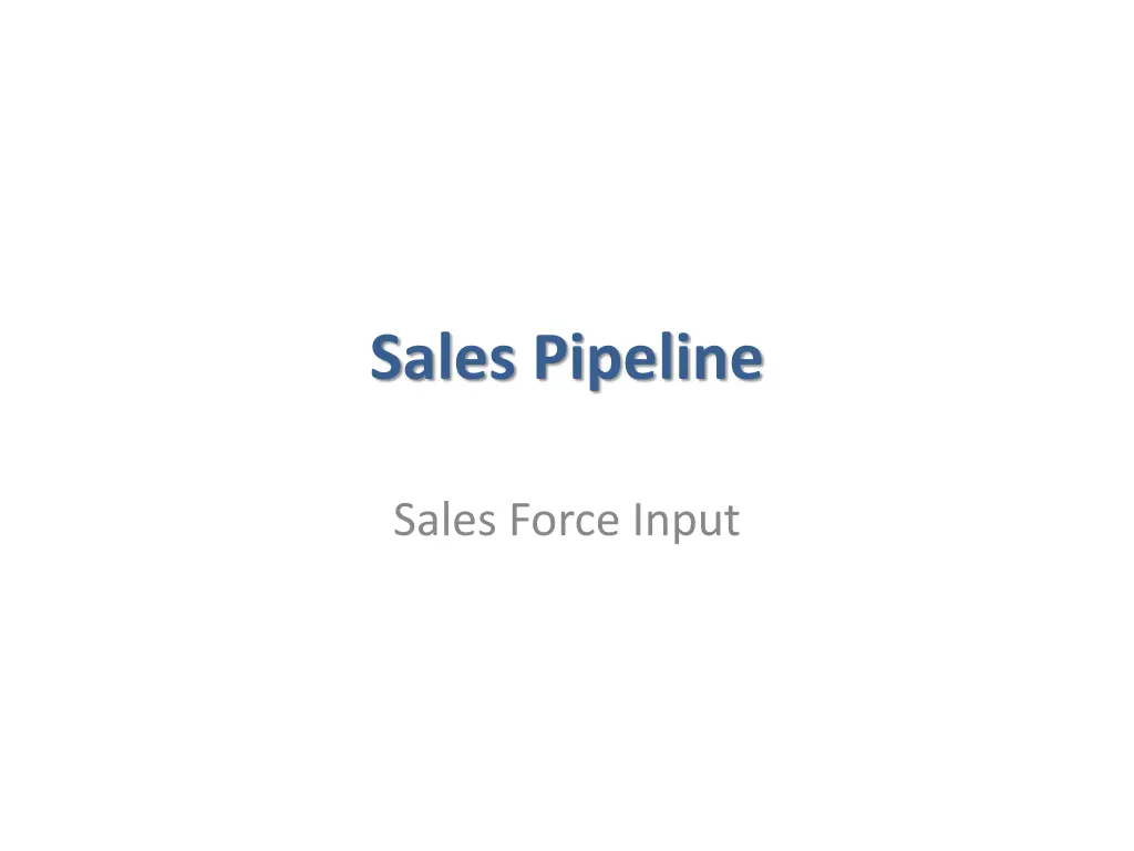 sales pipeline