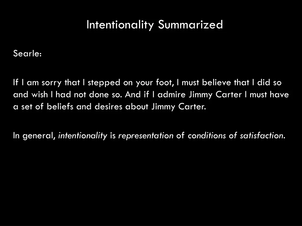 intentionality summarized 1