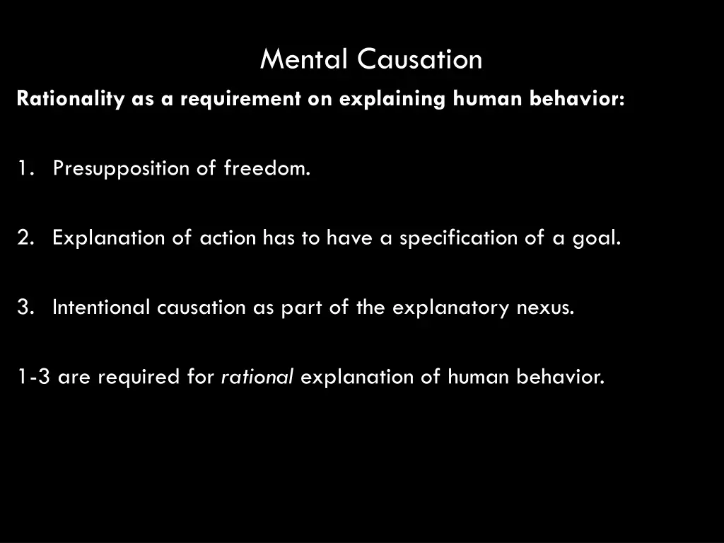 mental causation 5