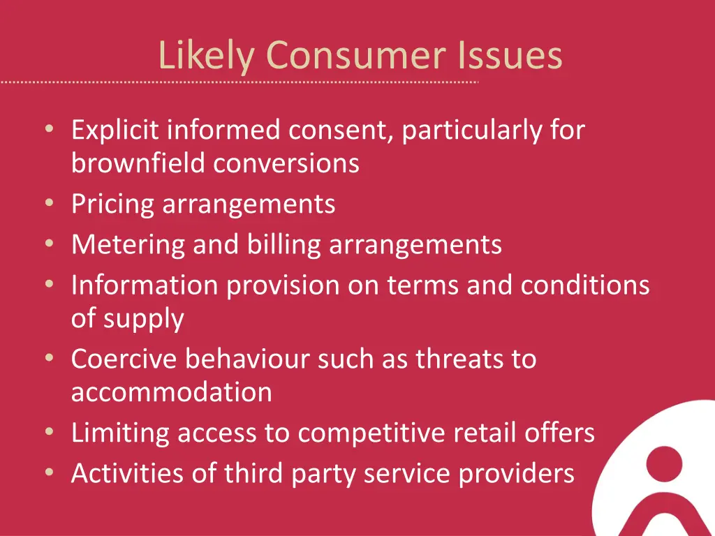 likely consumer issues