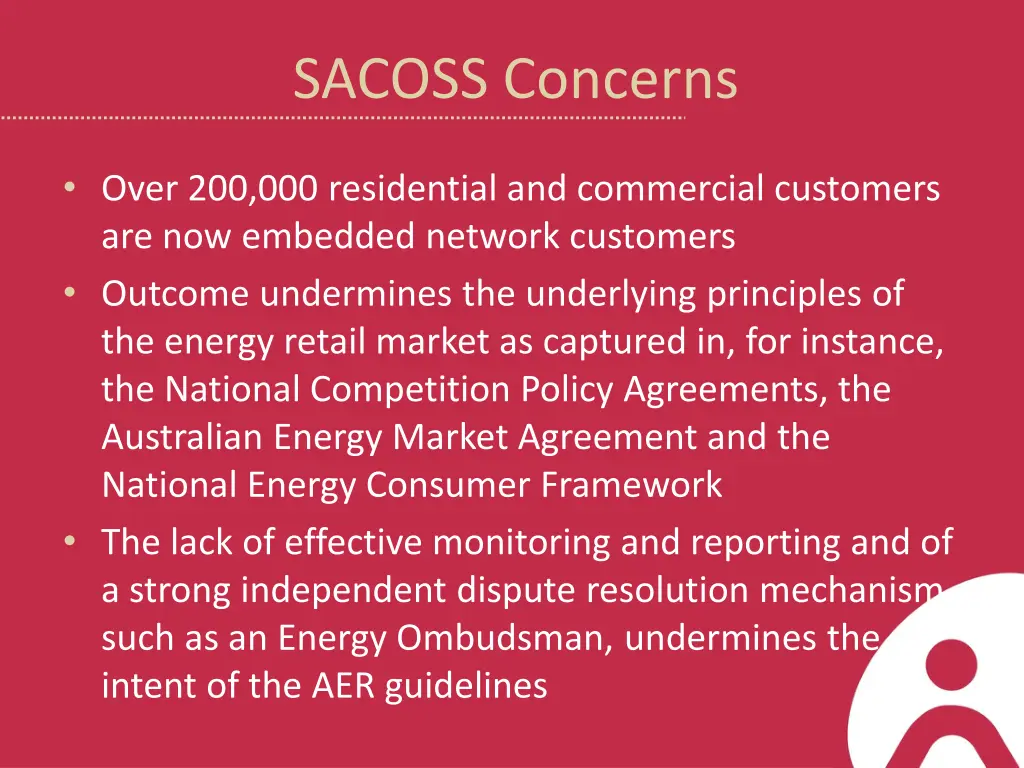 sacoss concerns