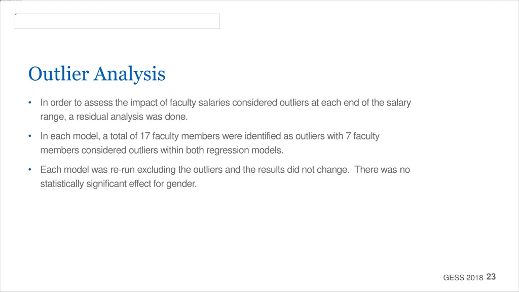 outlier analysis