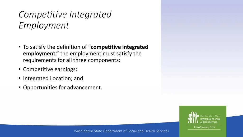 competitive integrated employment