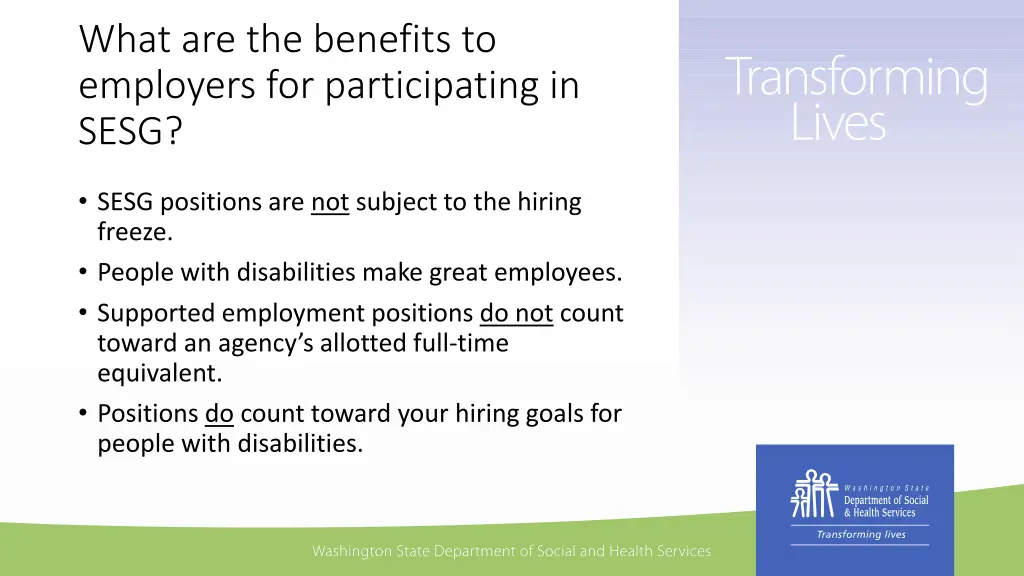 what are the benefits to employers