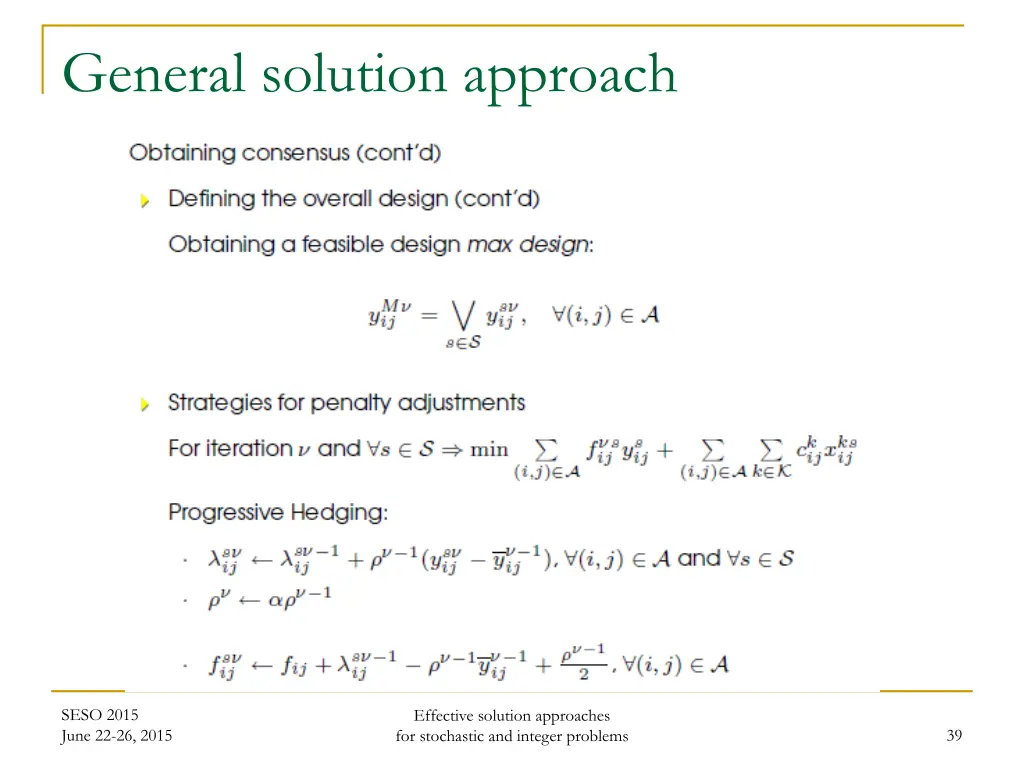 general solution approach 1