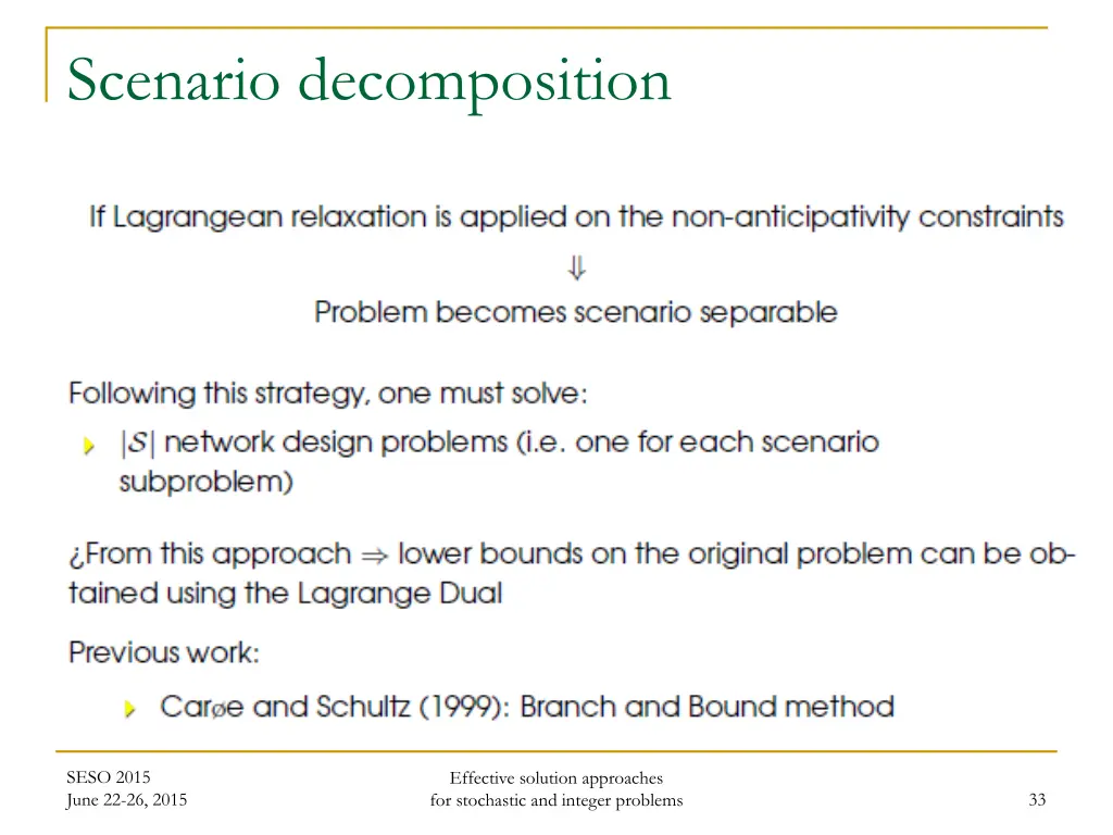scenario decomposition 1