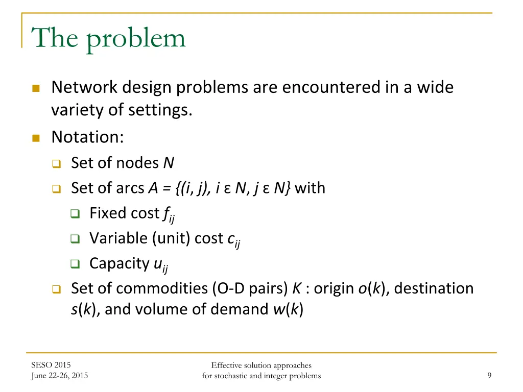 the problem