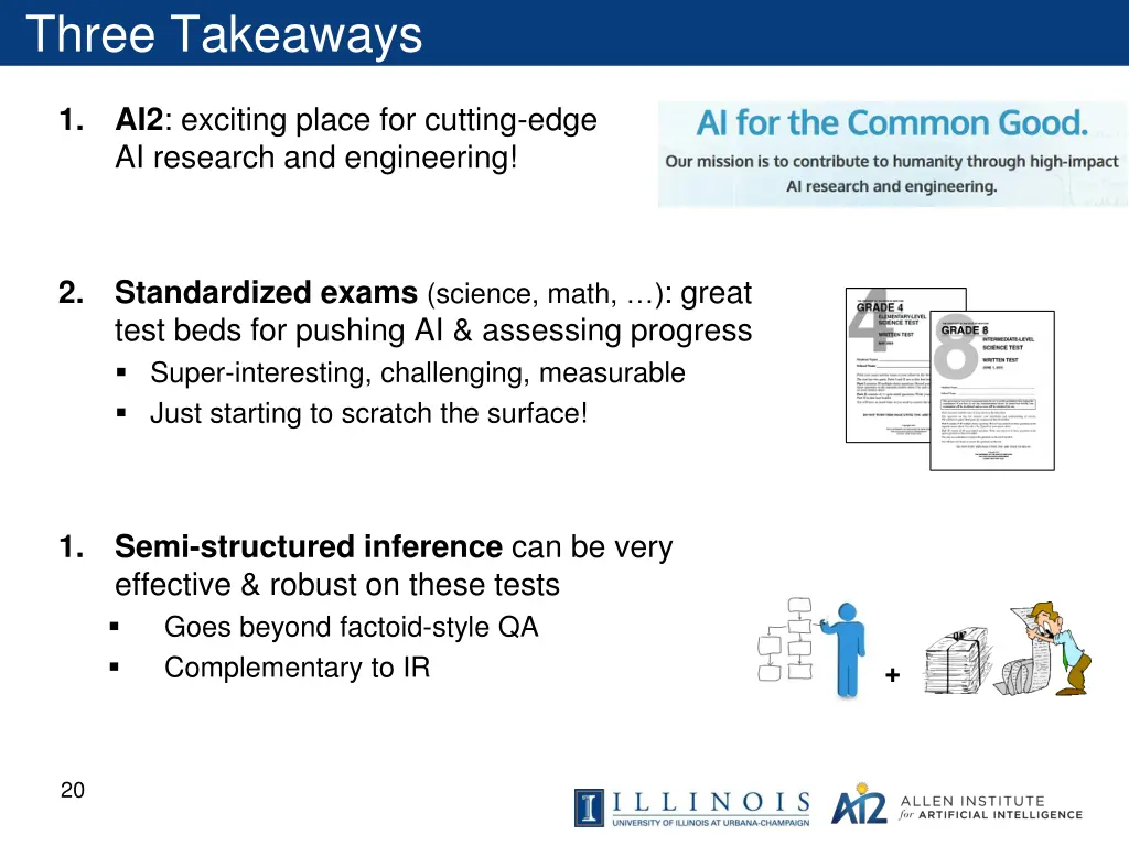 three takeaways