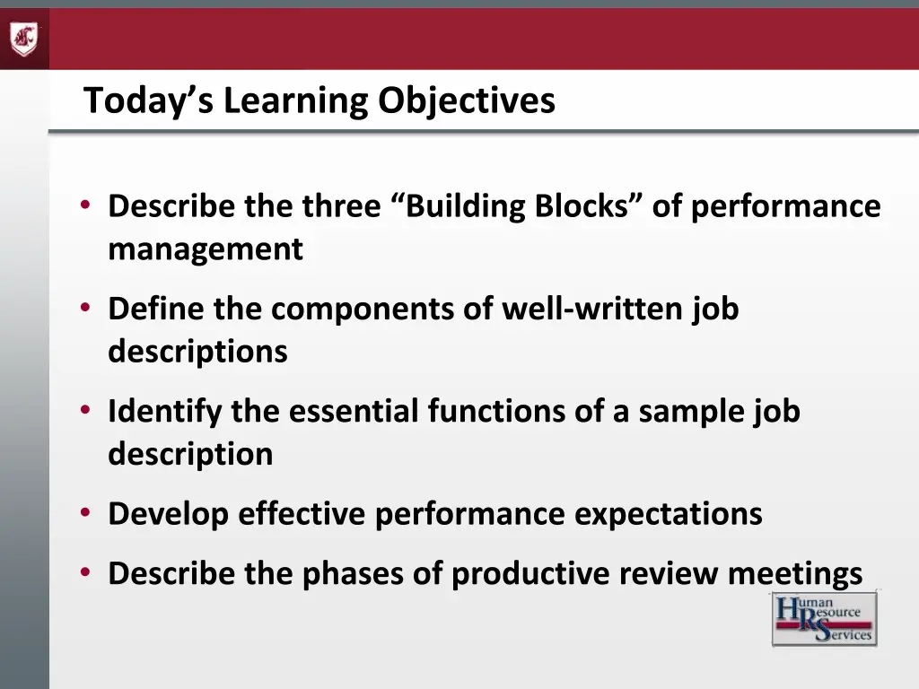 today s learning objectives