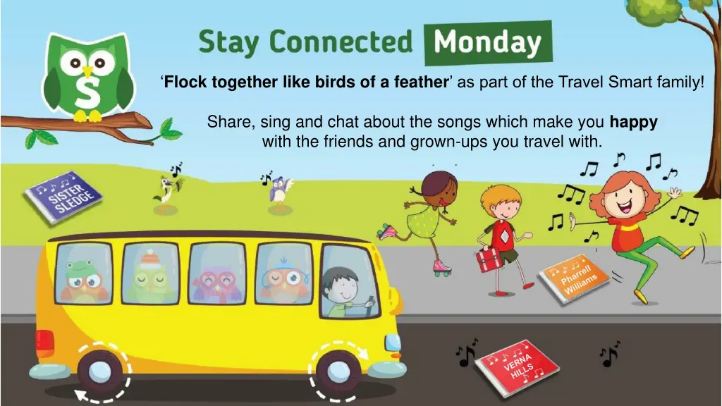 stay connected monday flock together like birds
